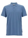 Hugo Boss Boss Pallas Cotton Polo In Light Blue