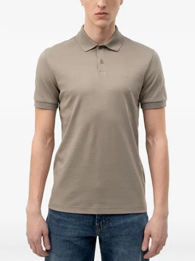 Hugo Boss Pallas Polo Shirt In Neutral