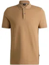 Hugo Boss Pallas Polo Shirt In Neutrals