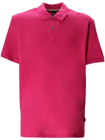 Hugo Boss Pallas Polo Shirt In Pink