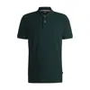 Hugo Boss Pallas Regular-fit Polo Shirt In Cotton With Embroidered Logo In Light Green