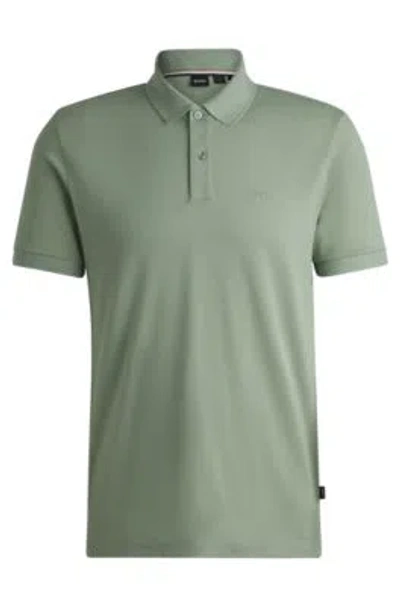 HUGO BOSS PALLAS REGULAR-FIT POLO SHIRT IN COTTON WITH EMBROIDERED LOGO