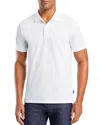 Hugo Boss Regular-fit Polo Shirt In Cotton And Linen In White