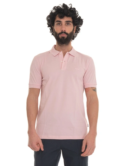Hugo Boss Pallas Short Sleeve Polo Shirt In Pink