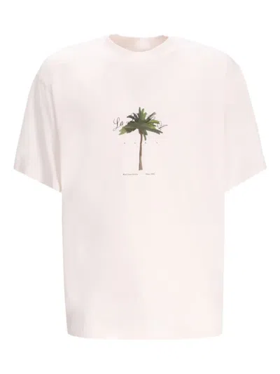 Hugo Boss Palm Tree-print T-shirt In White