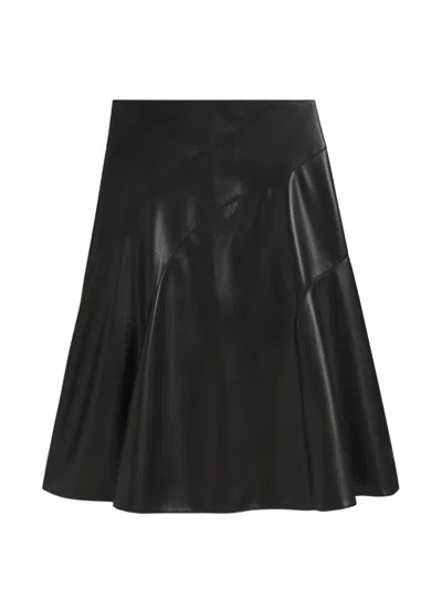 Hugo Boss Panelled A-line Skirt In Black