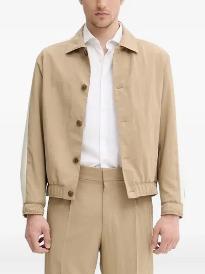 HUGO BOSS PANELLED BUTTONED JACKET