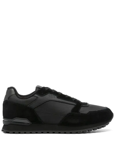 Hugo Boss Panelled-design Sneakers In Black