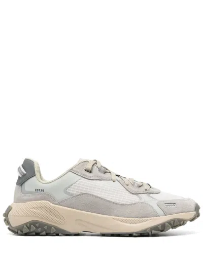 Hugo Boss Panelled-design Sneakers In Grey