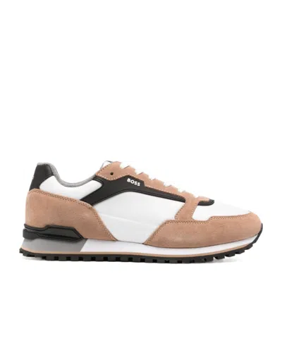 HUGO BOSS BOSS HUGO BOSS PANELLED LACE-UP SNEAKERS