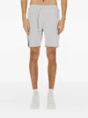 Hugo Boss Boss Technical Fabric Bermuda Shorts In Gray
