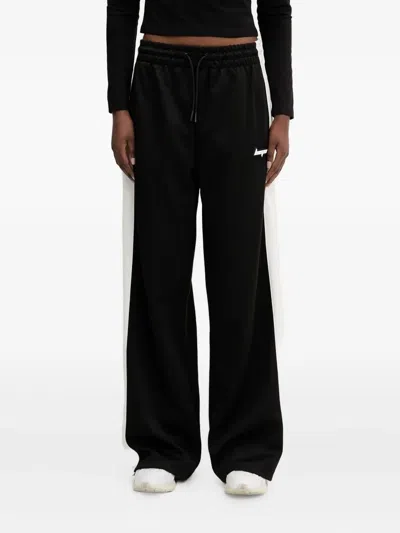 Hugo Boss Panelled Drawstring Sweatpants In Black