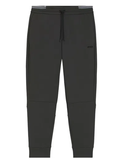 Hugo Boss Panelled Drawstring Track Pants In Black