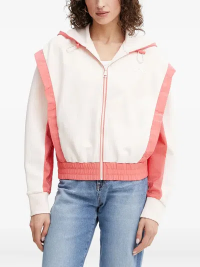 Hugo Boss Panelled Hooded Jacket In Multi