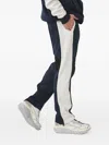 Hugo Boss Panelled Logo-patch Track Pants In Blue