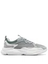 Hugo Boss Panelled Low-top Sneakers In Grey