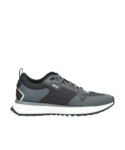 HUGO BOSS HUGO BOSS JONAH MESH DETAILED LACE-UP SNEAKERS