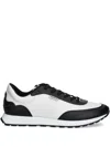 Hugo Boss Panelled Sneakers In 白色