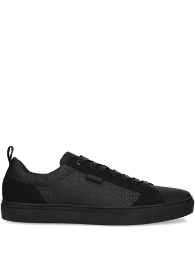 Hugo Boss Panelled Sneakers In Black