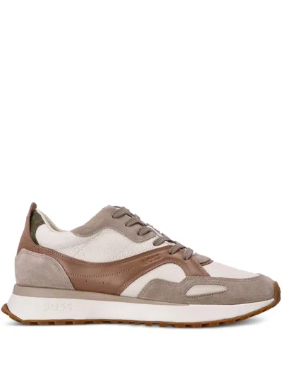 Hugo Boss Panelled Sneakers In Multi