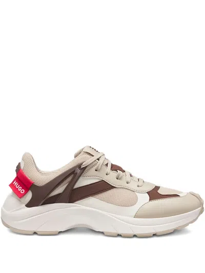 Hugo Boss Panelled Sneakers In Multi