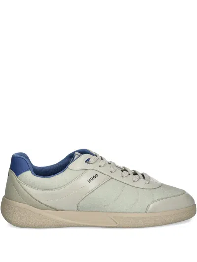 Hugo Boss Panelled Sneakers In Neutrals