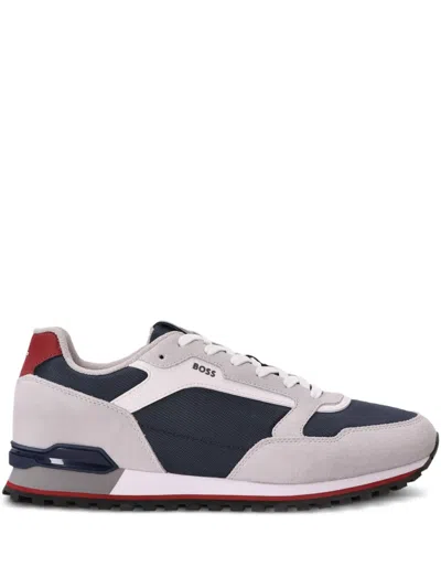 Hugo Boss Panelled Sneakers In Pink