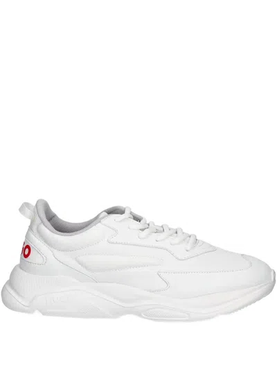 Hugo Boss Panelled Sneakers In White