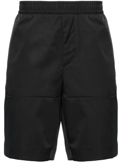 Hugo Boss Panelled Water-repellent Shorts In 黑色