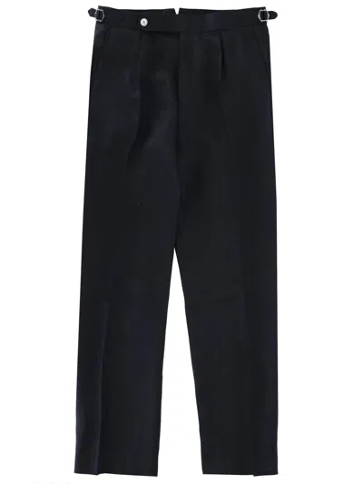 Hugo Boss Boss Pantalone Sartoriale Con Pieghe In Black