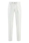 Hugo Boss Drawstring-waist Trousers In Beige
