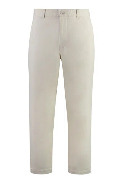 Hugo Boss Boss Perin Stretch Cotton Chino Trousers In Beige