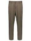 Hugo Boss Tapered-leg Trousers In Brown