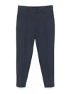 Hugo Boss Delaware Slim-fit Trousers In Brushed Satin In Blue