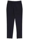 Hugo Boss Tailored Trousers Belt Loops And Pockets In Blue