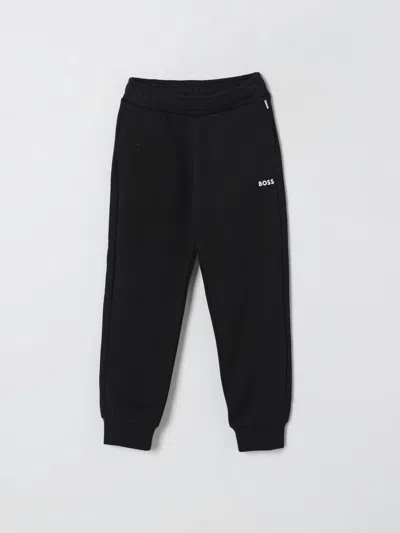 HUGO BOSS PANTS BOSS KIDS COLOR BLACK,436223002
