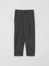 Hugo Boss Pants Boss Kids Color Black In Gray