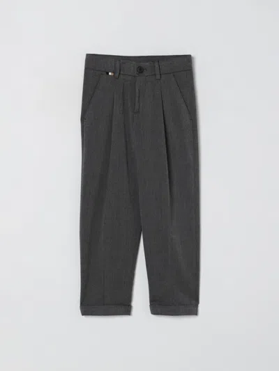 HUGO BOSS PANTS BOSS KIDS COLOR BLACK,H48084002