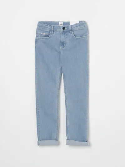 Hugo Boss Pants Boss Kids Color Denim