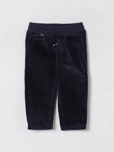 Hugo Boss Babies' Pants Boss Kids Color Marine In Blue