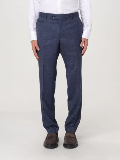Hugo Boss Pants Boss Men Color Blue In Blau