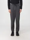 Hugo Boss Panelled Drawstring Track Pants In Gray