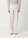 Hugo Boss Pants Boss Men Color Yellow Cream In Multi
