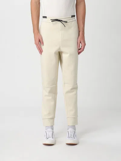 Hugo Boss Pants Boss Men Color Yellow Cream In Neutral