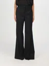Hugo Boss Regular-fit Flared Trousers In Wool-blend Twill In Schwarz