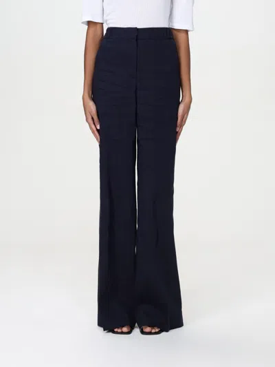 Hugo Boss Pants Boss Woman Color Blue