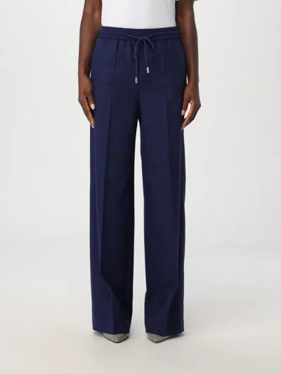 Hugo Boss Pants Boss Woman Color Blue In Schwarz