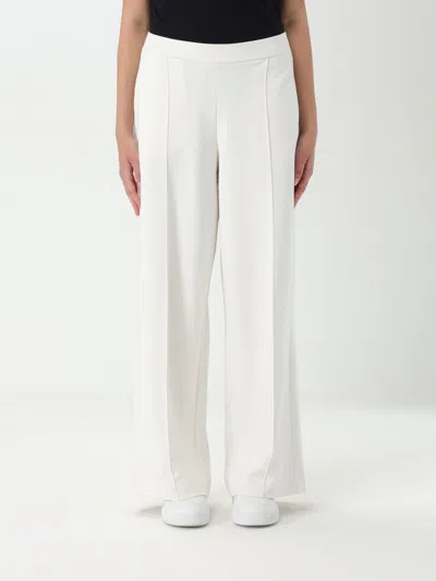 Hugo Boss Relaxed-fit Trousers With A Wide Leg In White