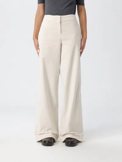 Hugo Boss Pants Boss Woman Color White In Neutral