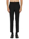 Hugo Boss Tailored Trousers With Belt Loops And Pockets In Black